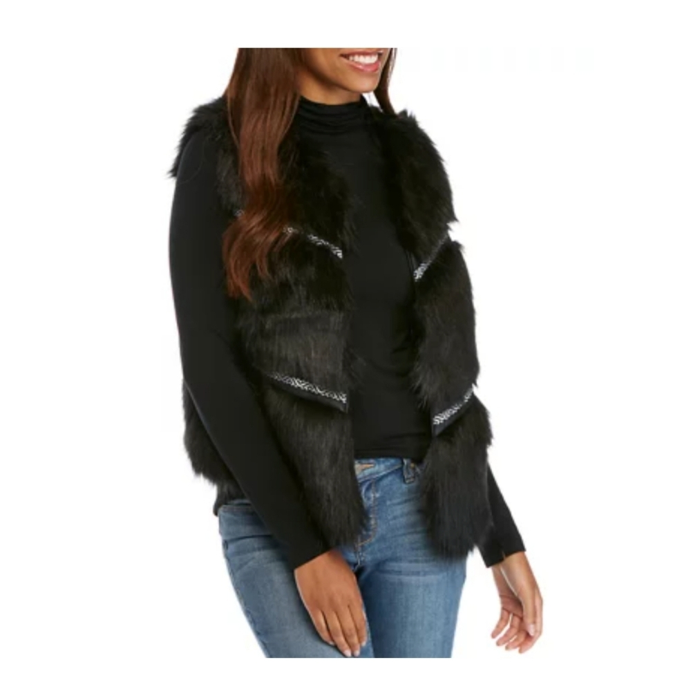 NWT New Directions Fashion Black Vest